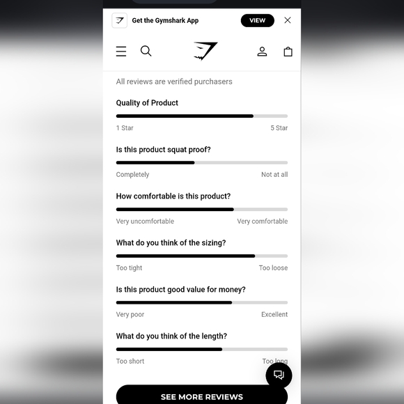 GYMSHARK | NWT Strappy Waistband Leggings (Small) - Picture 7 of 7